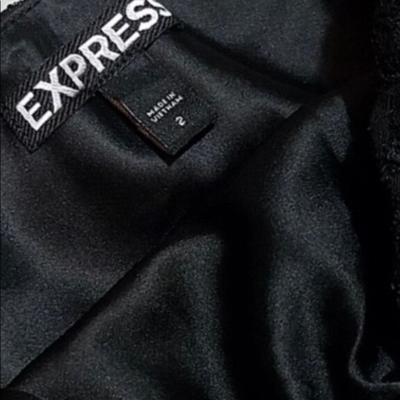Express Black One Shoulder Lace Dress - Picture 6 of 7